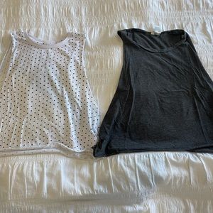 Workout tank tops.